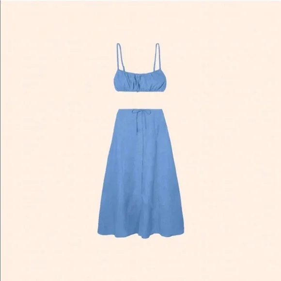 Reformation | Dresses | Reformation Kamren Linen Two Piece | Poshmark